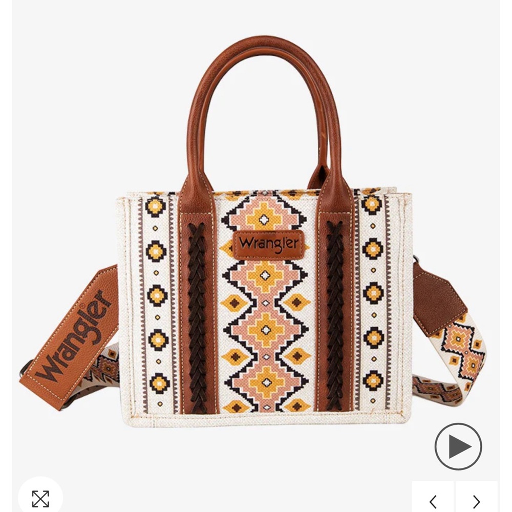 WRANGLER SOUTHWESTERN CROSSBODY TOTE BAG
